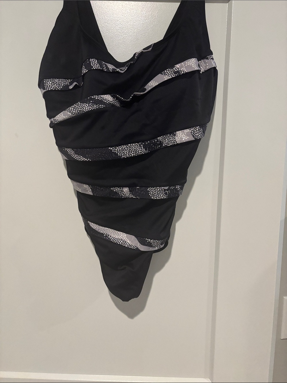 Longitude Black & Gray One-Piece Swimsuit